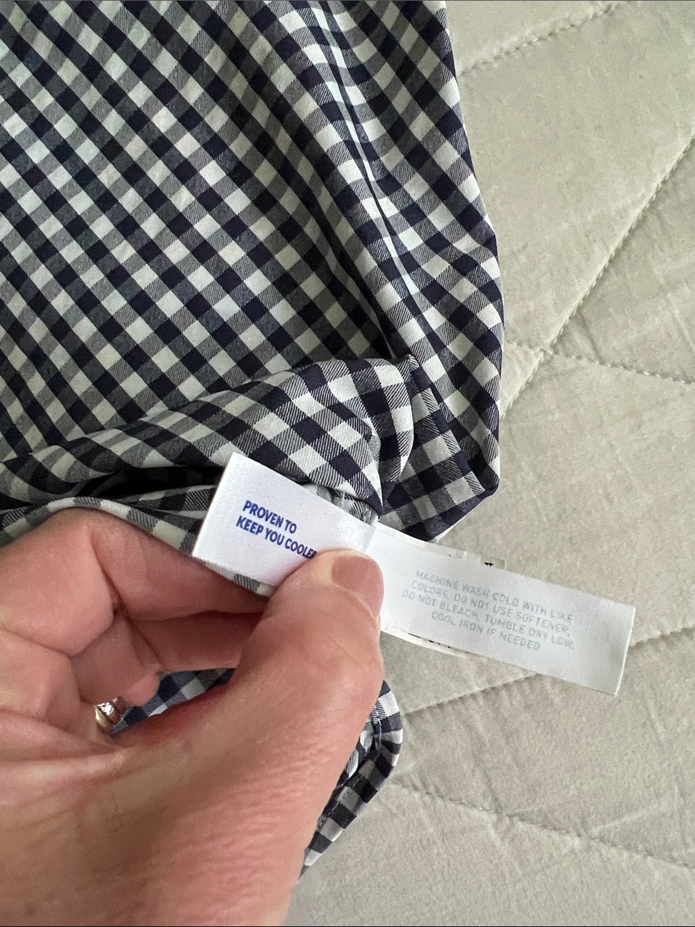 Southern Tide Kamryn Intercoastal Gingham Shirt Dress Navy Large - Picture 15 of 16